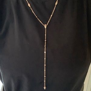Kendra Scott Rose Gold Lariat Necklace